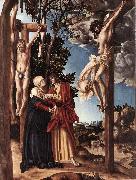 CRANACH, Lucas the Elder Crucifixion inso Spain oil painting artist